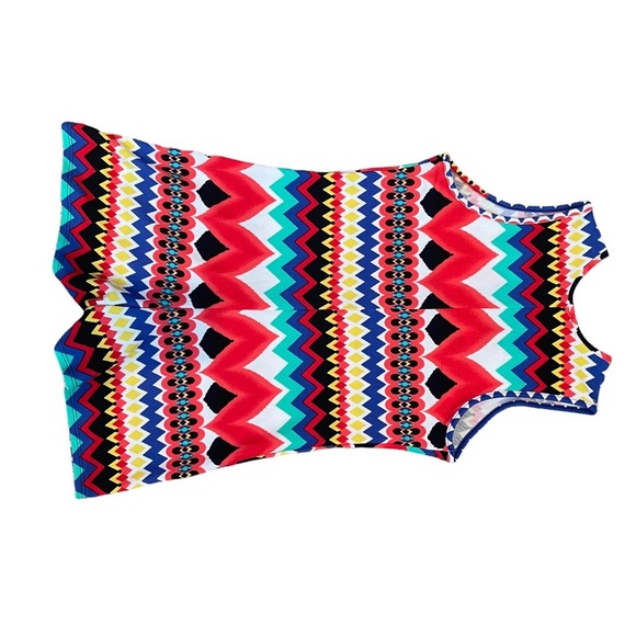 NWOT Funky RETRO Multi-Color Sleeveless Romper Size L - Picture 8 of 15